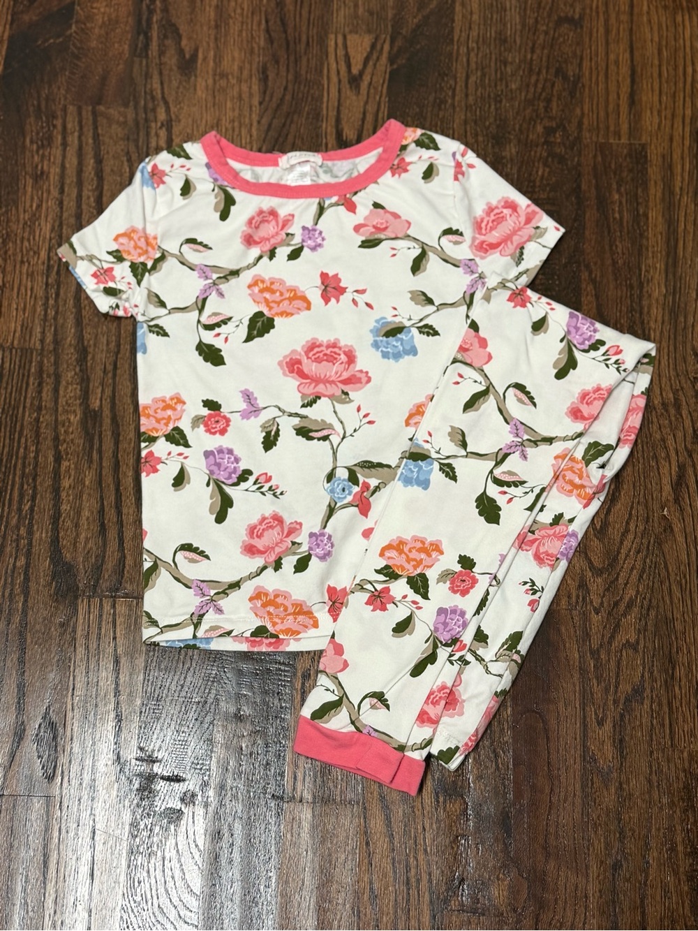 Girls Bed Head Organic Cotton Floral Pajama Set Size 10